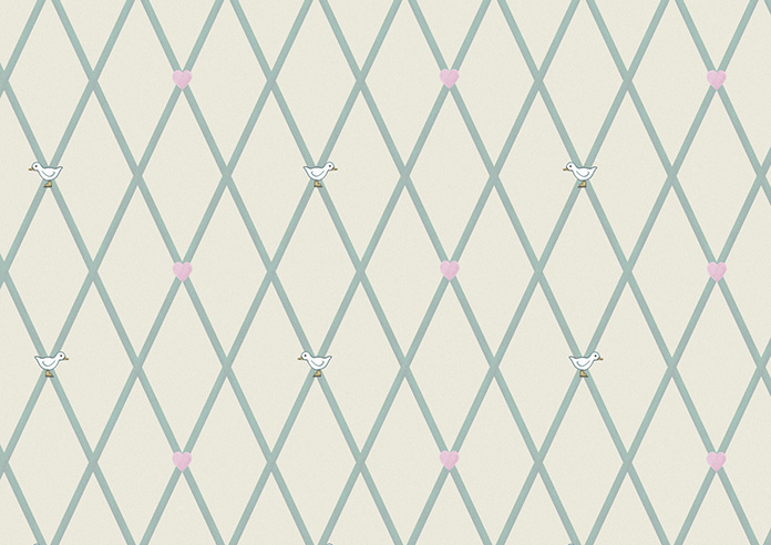 Puddle Down, Trellis Egg - Roman Blind - Image 7